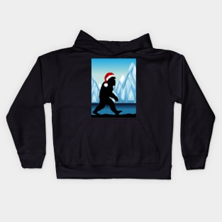 Bigfoot Santa Northpole Kids Hoodie